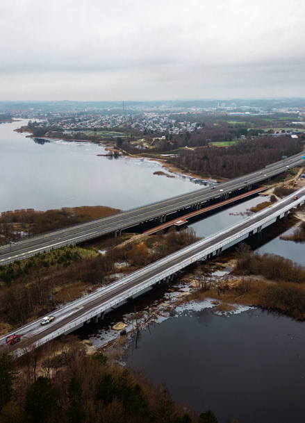 Ringway bridge over Gudenå River