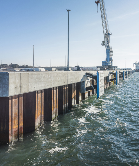 Rønne Havn Etape 2, Rønne, Vandbygning, MT Højgaard Danmark